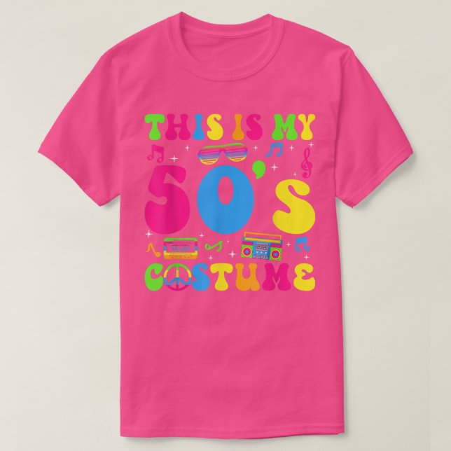 T-shirt Voici Mon Costume les années 50 les années 50 Part (Design devant)