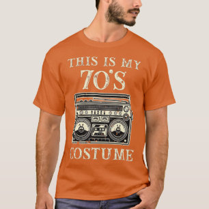 T-shirt Voici Mon Costume les années 70 les années 70 Fête