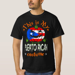 T-shirt Voici Mon Costume Portoricain Halloween