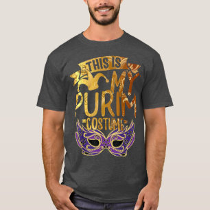 T-shirt Voici Mon Costume Purim Juif Joyeux Purim Holida