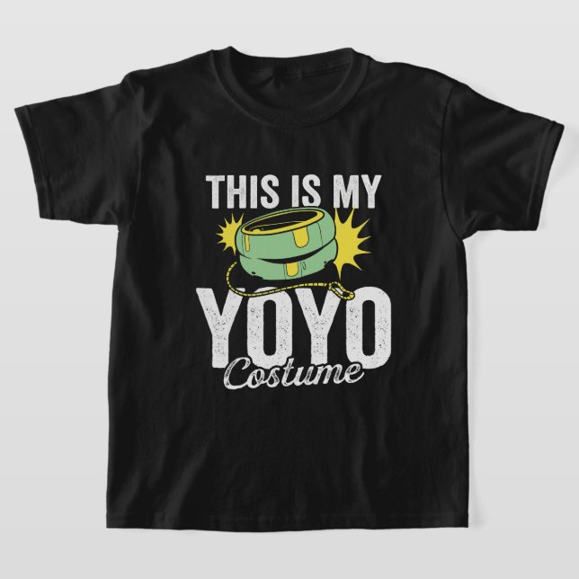 T-shirt Voici Mon Costume Yoyo Yoyo Design Garçons Filles  (Poser)