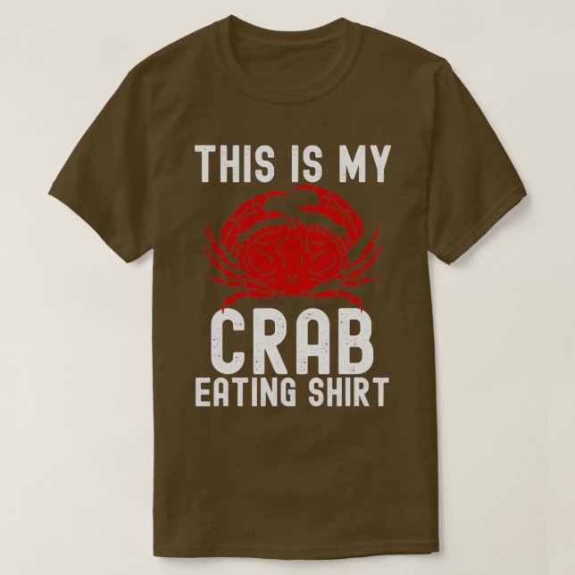 T-shirt Voici Mon Crabe Mangeant Chasse 2 (Design devant)