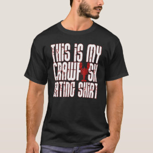T-shirt Voici Mon Crawfish Manger New Orleans Mardi Gras