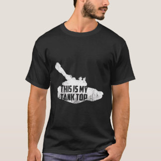 T-shirt Voici Mon Débardeur Funky Militaire Tanker Sarcast