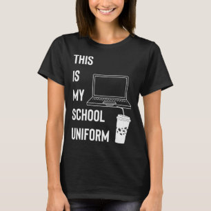 T-shirt Voici Mon École Uniforme D'Apprentissage À Distanc