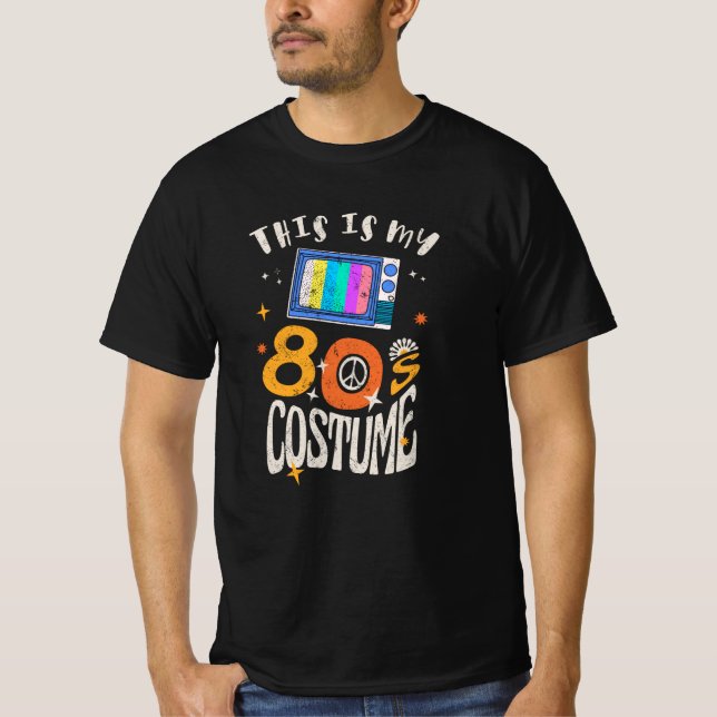 T-shirt Voici mon effet Costume Grunge des années 80 (Devant)