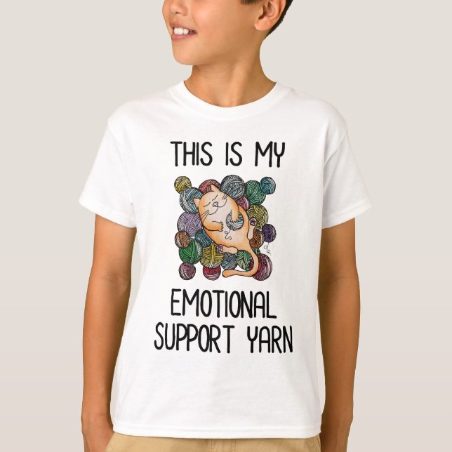 T-shirt Voici Mon Fil De Soutien Émotionnel (Devant)