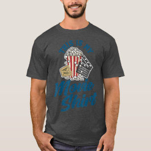 T-shirt Voici Mon Film, Popcorn Lover, Soirée Film,