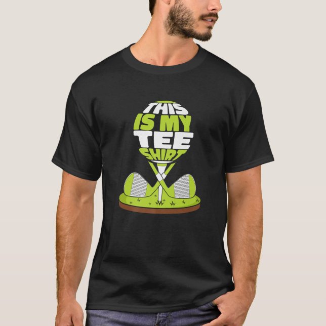 T-shirt Voici Mon Golf Vêtements Golfing Legend Gol (Devant)