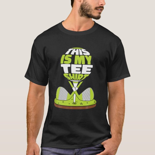 T-shirt Voici Mon Golf Vêtements Golfing Legend Gol (Devant)