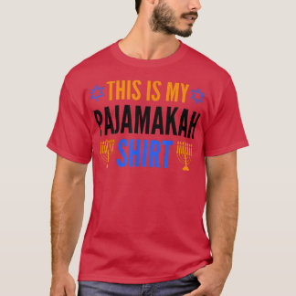 T-shirt Voici Mon Hanoukka Pajamakah Chanukah Pajama Jewi