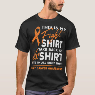 T-shirt Voici Mon Mois De Lutte Contre Le Cancer Du Rein R