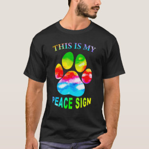 T-shirt Voici Mon signe de paix Voici mon signe de paix