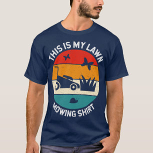 T-shirt Voici Mon tondeuse De Pelouse De Style Rétro