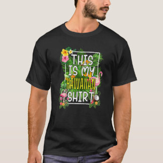 T-shirt Voici Mon Vacay Tropical Hawaïen
