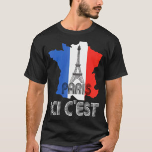 T-shirt Voici Paris Ici Cest Paris Bienvenue 2024 À City