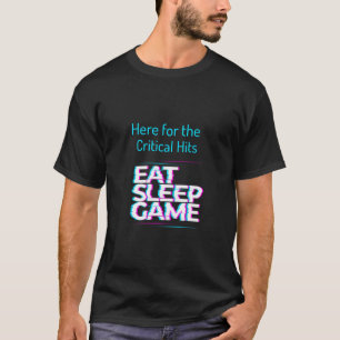 T-shirt Voici pour les coups critiques manger le jeu de so