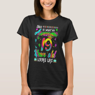 T-shirt Voici Quel Magnifique 19ème Anniversaire 19 Ans