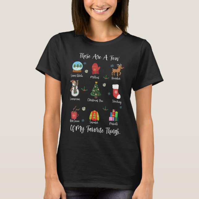 T-shirt Voici Quelques-Uns De Mes Choses Préférées (Devant)