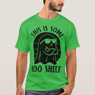 T-shirt Voici Un Cool De Feuille De Boite Ghost Funny Hall