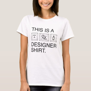T-shirt Voici Une Chemise De Concepteur