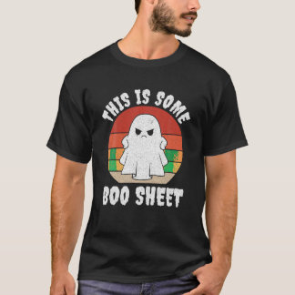 T-shirt voici une feuille de livre fantôme cool drôle hall