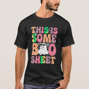 T-shirt Voici une petite feuille de boite Halloween Ghost 