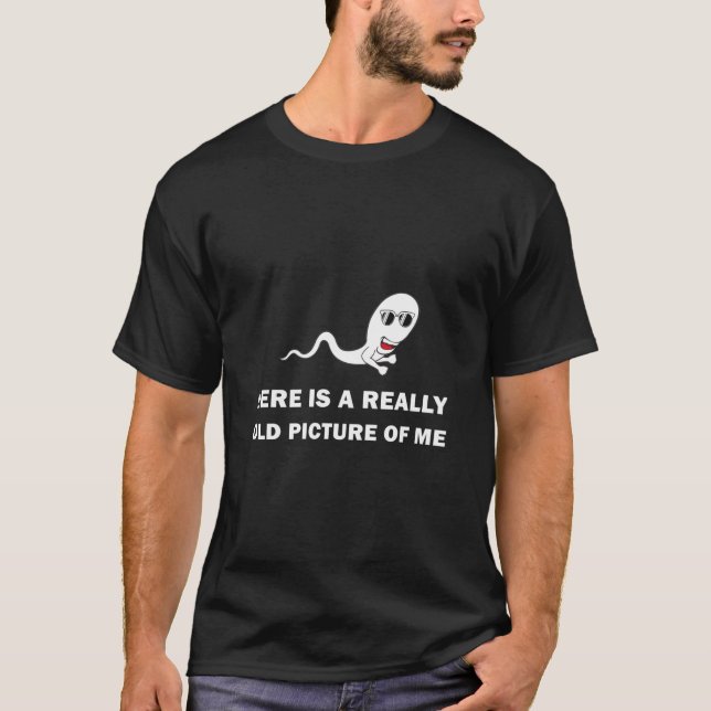 T-shirt Voici une photo vraiment ancienne de moi - Drôle (Devant)
