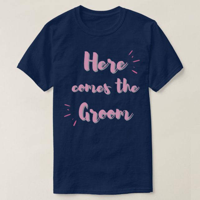 T-shirt Voici vient le marié (Design devant)