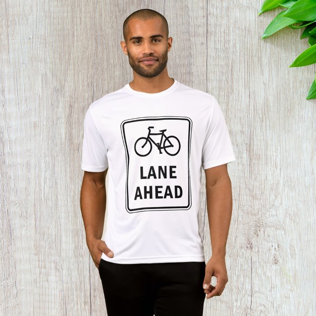 T-shirt Voie cyclable à l'avant Symbole Cyclisme Sécurité  (Créateur téléchargé)