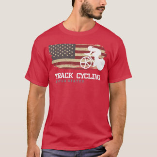 T-shirt Voie cyclable États-Unis Vitesse de course de vélo