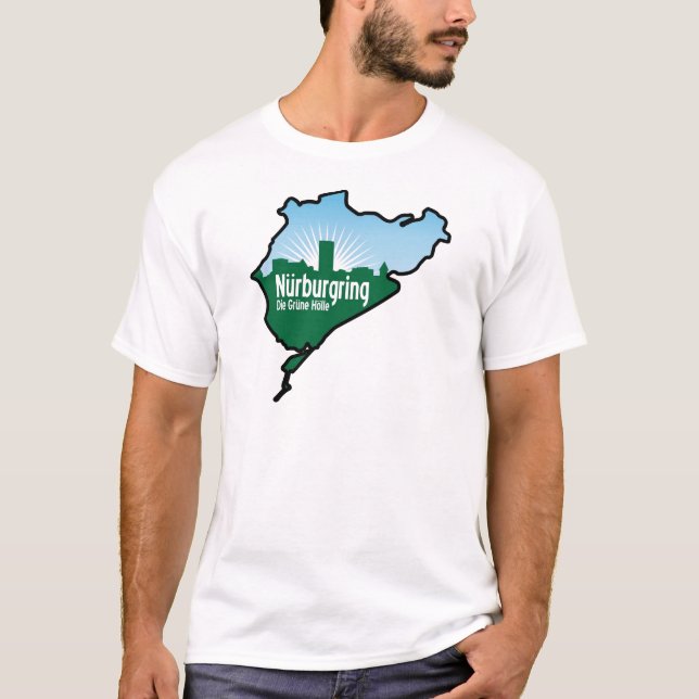 T-shirt Voie de course de Nurburgring Nordschleife, (Devant)