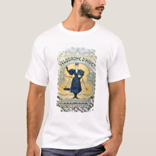 T-shirt "Voie d'emballage de cycle d'hiver", objet exposé