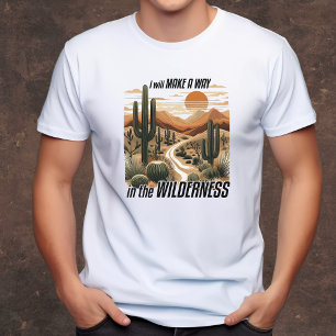 T-shirt Voies dans le désert hommes chrétiens