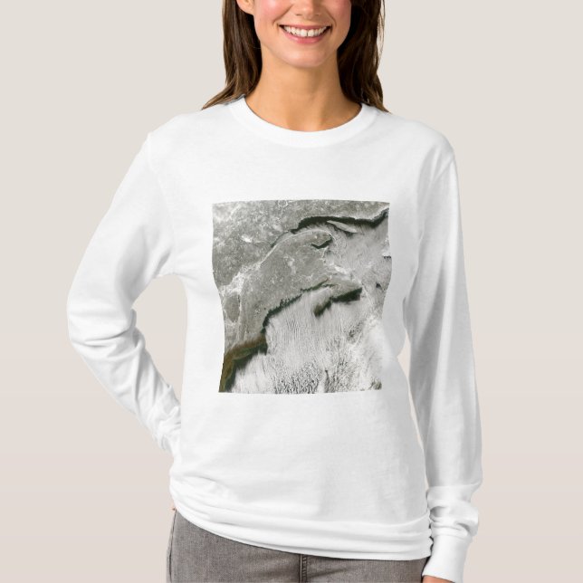 T-shirt Voies de neige et de nuages (Devant)