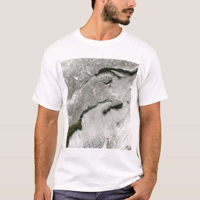 T-shirt Voies de neige et de nuages (Devant)