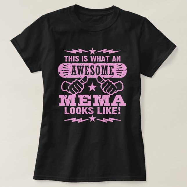 T-shirt Voilà À Quoi Ressemble Un Mème Magnifique (Design devant)