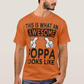 T-shirt voilà à quoi ressemble un poppa génial
