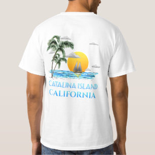 T-shirt Voile Catalina Island California Sailboat