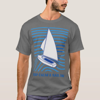 T-shirt Voile Conserver Le Calme Et Naviguer Sur