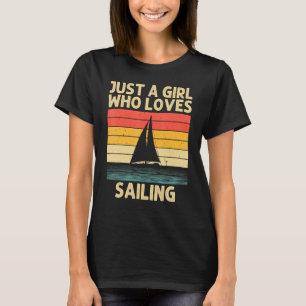T-shirt Voile cool Pour Filles Bateau Enfant Voile Nautiqu