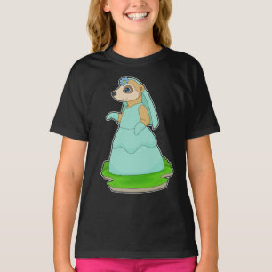 T-shirt Voile de mariée suricate mariage