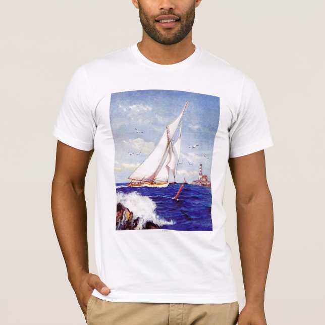 T-shirt Voile Par le phare par Albert B. Marques (Devant)