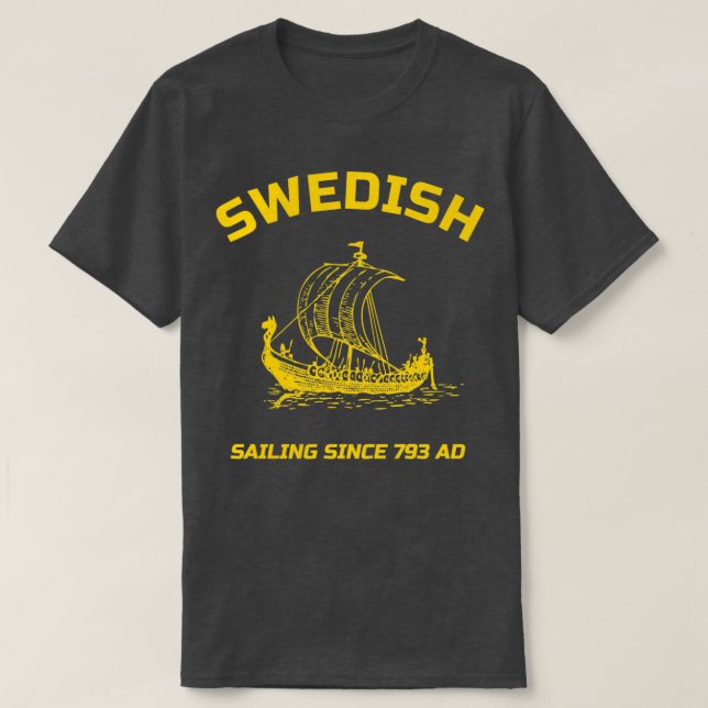 T-shirt Voile suédoise en Suède (Design devant)