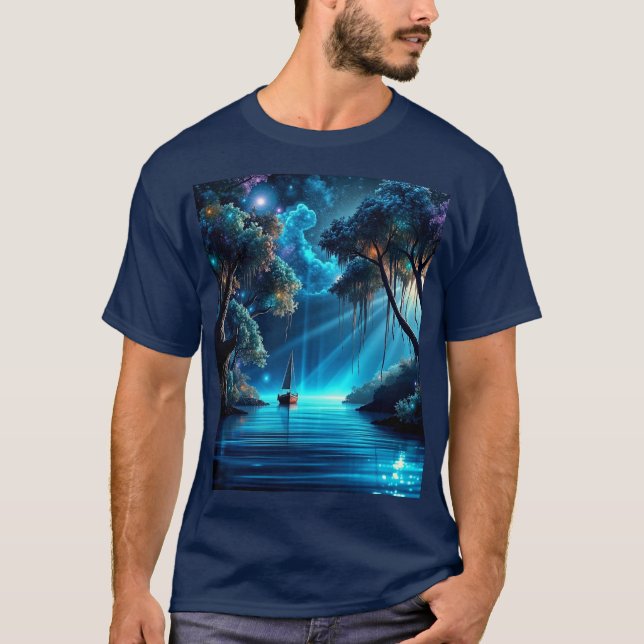 T-shirt Voile sur une belle nuit (Devant)