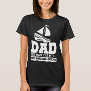 T-shirt Voile Voile Bateau papa Fête des pères de bateau
