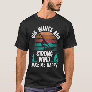 T-shirt Voile Windsurfer Fort Vent Big Waves Windsurf