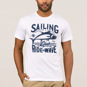 T-shirt Voile Yacht et Club de Pêche
