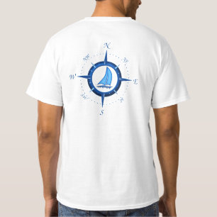 T-shirt Voilier Et Rose De Compass