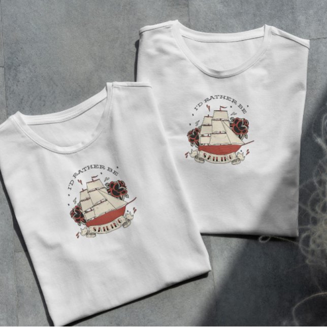 T-shirt Voilier Nautique Océan (Créateur téléchargé)